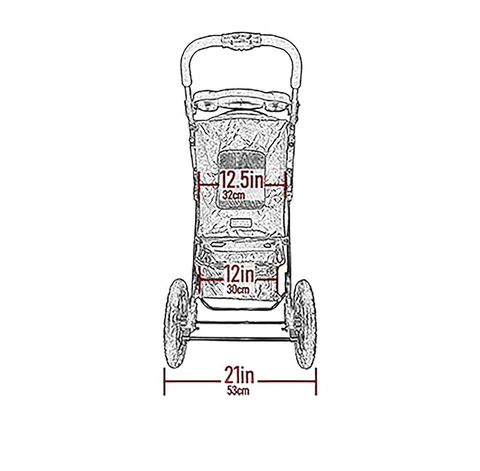 Pet Gear No-Zip Jogger Pet Stroller for Cats/Dogs, Zipperless Entry, Airless Tires, Easy One-Hand Fold, Cup Holder + Storage Basket, Navy