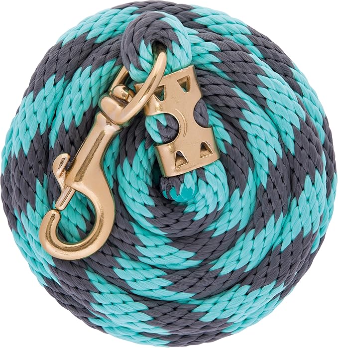 Weaver Equine Performance Lead Rope, Long Horse Lead Rope with Quick Halter Attachment, Soft Comfort Grip, Barn Horse Tack for Daily Use & Showing