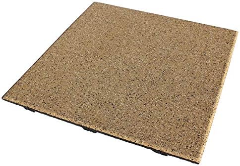 American Floor Mats - Extreme Rubber Gym Tiles - 1 Inch Thick Colorful Rubber Gym Tiles - Superior Shock and Sound Absorbing Tiles - Solid Black 10 Tile Pack (Covers 40 Sq Ft)