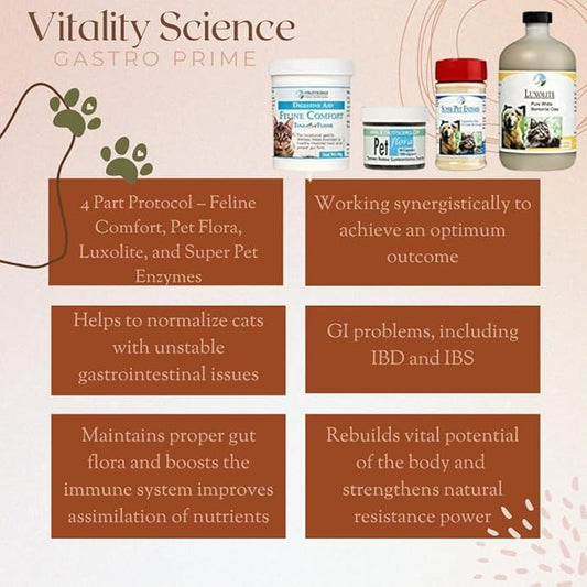 Gastro Prime Combo for Cats | Supports Normal GI Function and Improves Nutrient Assimilation, Liver (Tuna)