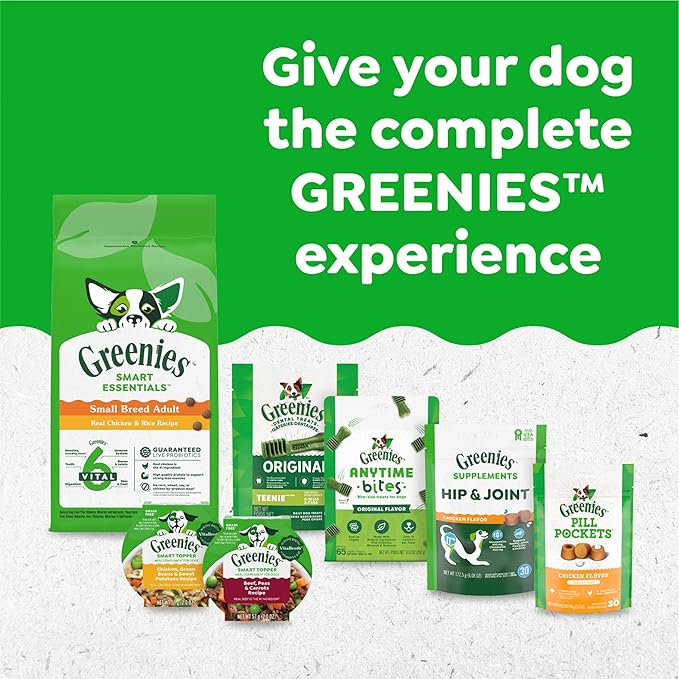 Greenies Original Teenie Dental Dog Treats, 54 oz. Pack (192 Treats)