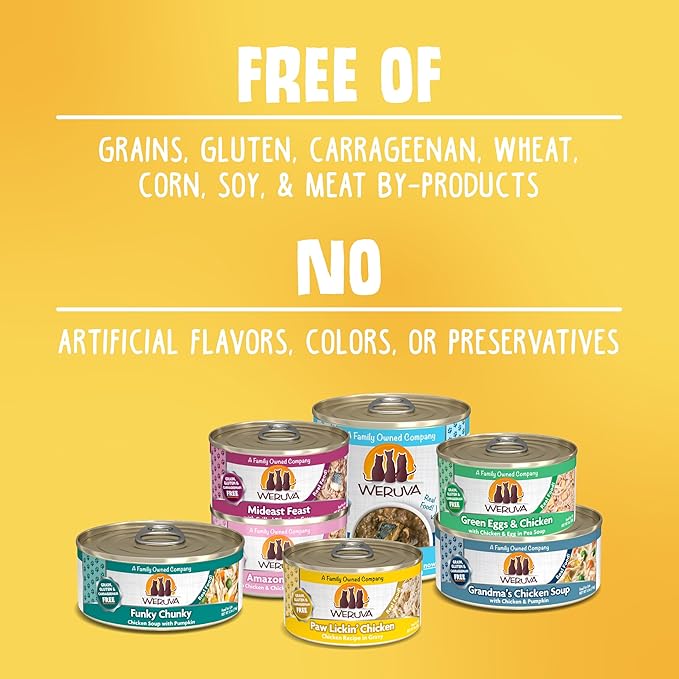 Weruva Classic Cat Food, Mack & Jack with Mackerel & Grilled Skipjack, 5.5oz Can (Pack of 24)