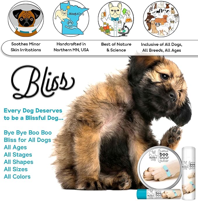 The Blissful Dog .15 oz Tube Boston Terrier Booboo Butter
