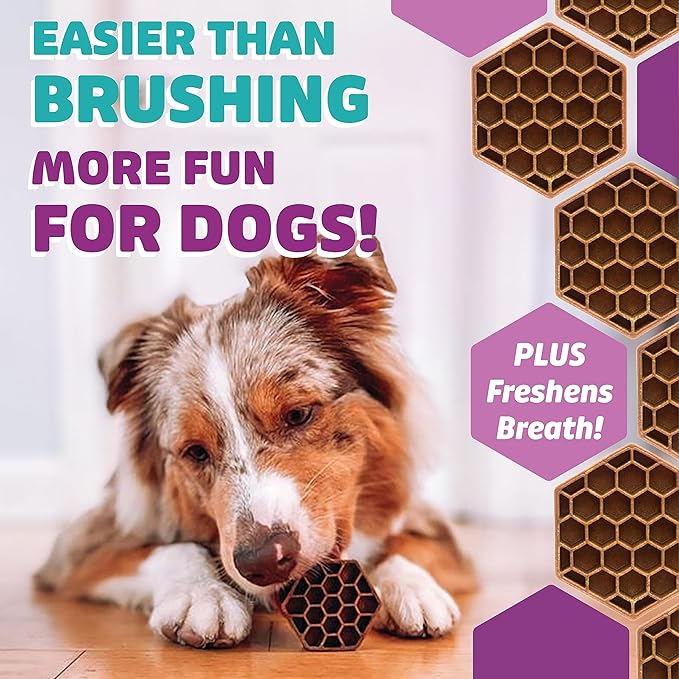 Dog Dental Treats – Vet VOHC Approved – Delicious Chicken Protein – Removes Tartar with Cleaning Comb Shape – Dental Dog Treats for Extra Large Dogs (12oz, 6 Count)