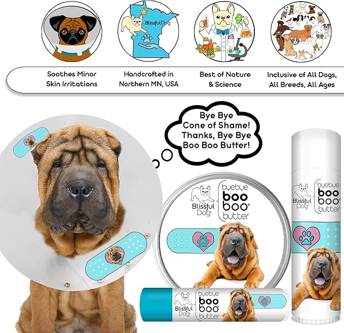 The Blissful Dog 2 oz Tin Chinese Shar Pei Booboo Butter